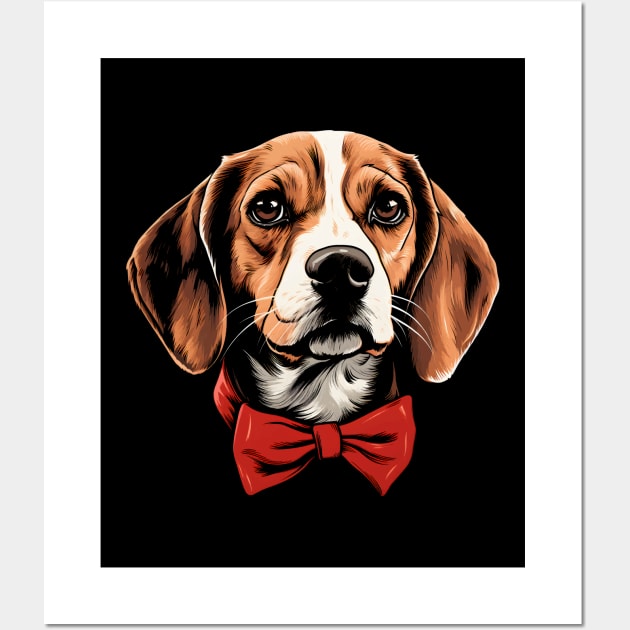 Nerdy Beagle Wall Art by Quotee